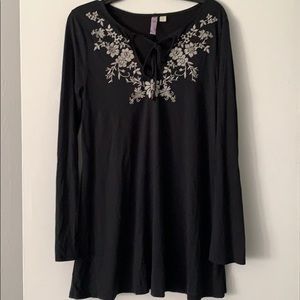 (3/$10) Embroidered tunic boho/fall vibes
